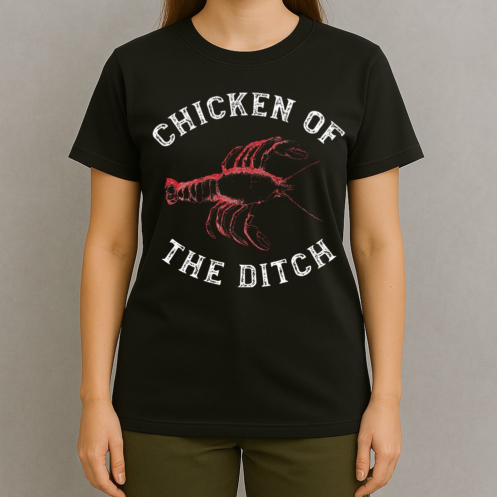 Crawfish Chicken Ditch Retro Cajun Food Gift T-Shirt