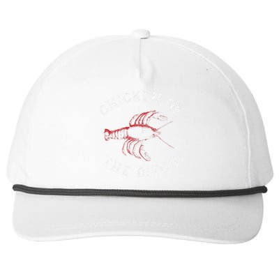 Crawfish Chicken Ditch Retro Cajun Food Gift Snapback Five-Panel Rope Hat