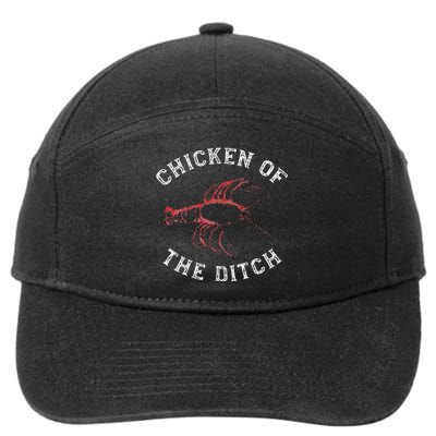 Crawfish Chicken Ditch Retro Cajun Food Gift 7-Panel Snapback Hat