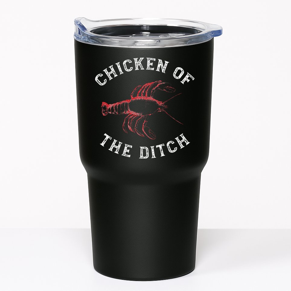Crawfish Chicken Ditch Retro Cajun Food Gift Tumbler