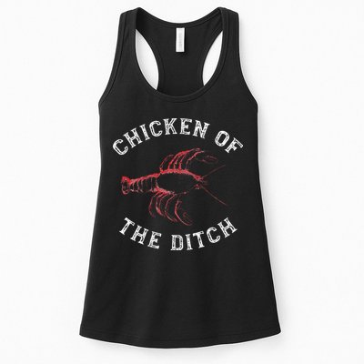 Crawfish Chicken Ditch Retro Cajun Food Gift Womens Tank Top