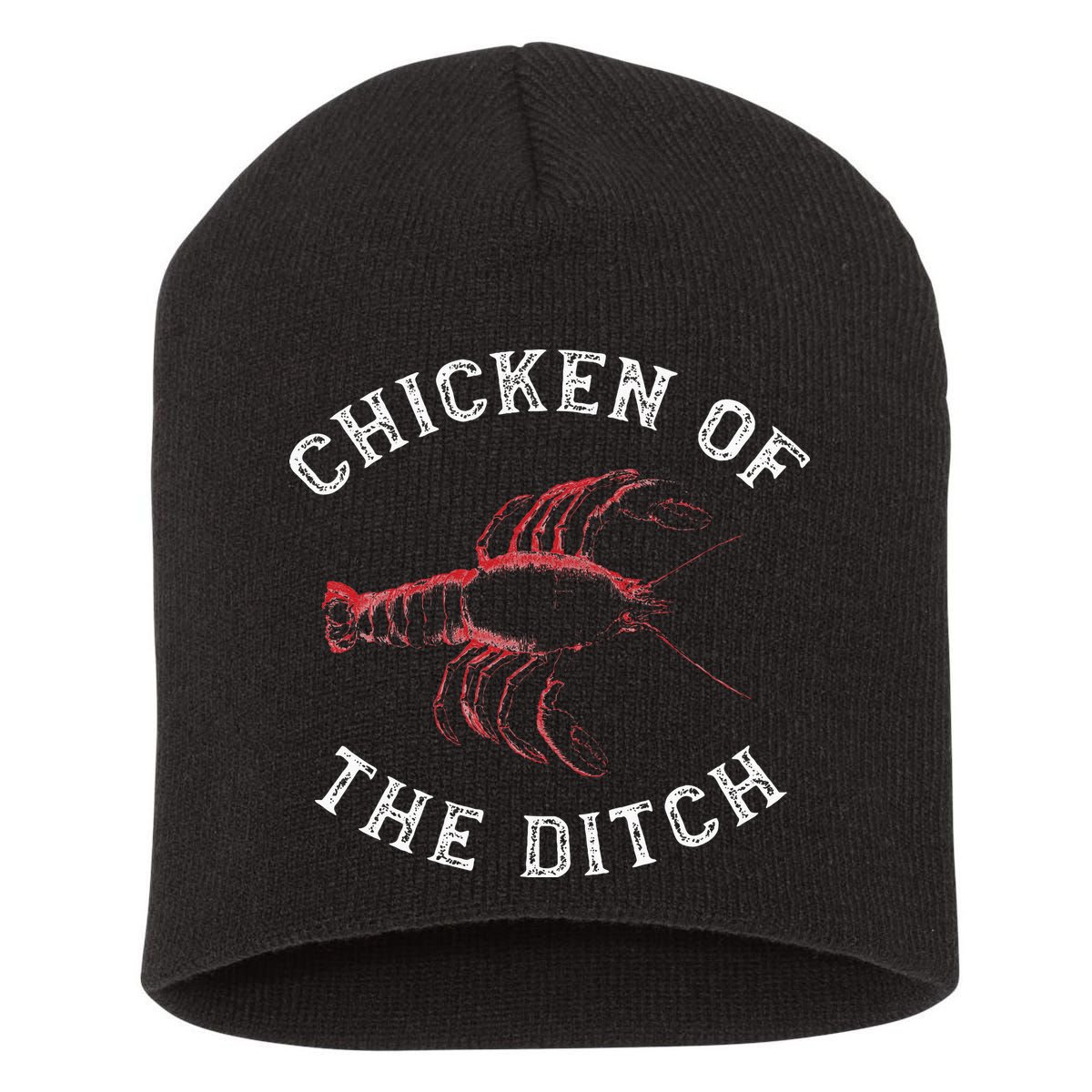 Crawfish Chicken Ditch Retro Cajun Food Gift Short Acrylic Beanie