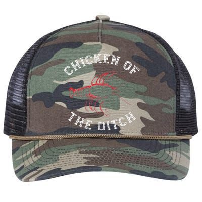 Crawfish Chicken Ditch Retro Cajun Food Gift Retro Rope Trucker Hat Cap