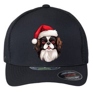 Christmas Chihuahua Dog Santa Hat Funny Xmas Great Gift Flexfit Unipanel Trucker Cap