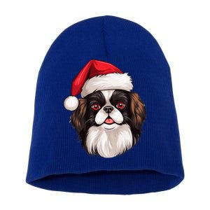 Christmas Chihuahua Dog Santa Hat Funny Xmas Great Gift Short Acrylic Beanie