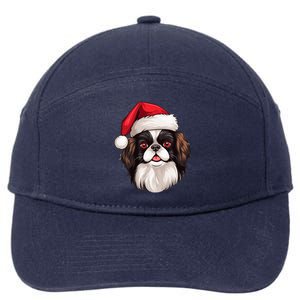 Christmas Chihuahua Dog Santa Hat Funny Xmas Great Gift 7-Panel Snapback Hat