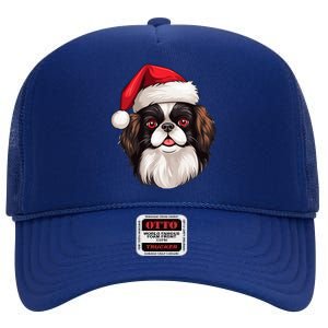 Christmas Chihuahua Dog Santa Hat Funny Xmas Great Gift High Crown Mesh Back Trucker Hat