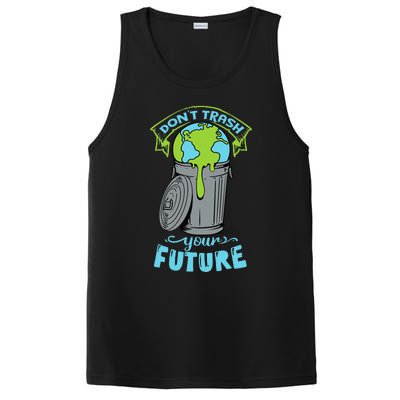 Climate Change Don't Trash Your Future Earth Day Gift PosiCharge Competitor Tank