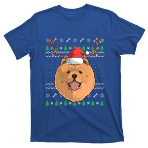 Chow Chow Dog Santa Claus Hat Ugly Christmas Xmas Reindeer Gift T-Shirt