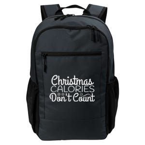 Christmas Calories Don't Count Funny Daily Commute Backpack