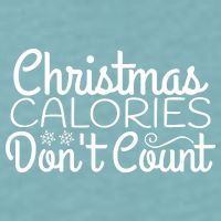 Christmas Calories Don't Count Funny Sueded Cloud Jersey T-Shirt