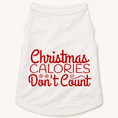 Christmas Calories Don't Count Funny Doggie Tank