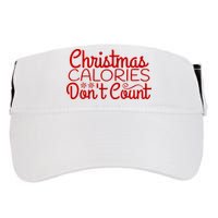 Christmas Calories Don't Count Funny Adult Drive Performance Visor