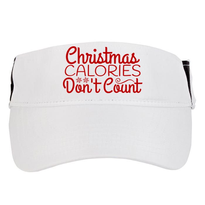 Christmas Calories Don't Count Funny Adult Drive Performance Visor