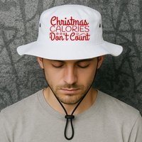Christmas Calories Don't Count Funny Bucket Hat