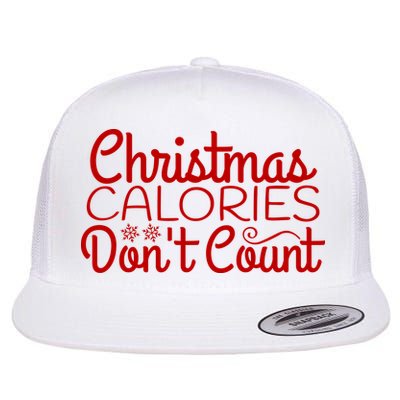 Christmas Calories Don't Count Funny Flatbill Hat