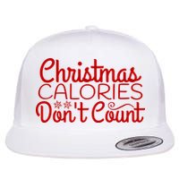 Christmas Calories Don't Count Funny Flatbill Hat