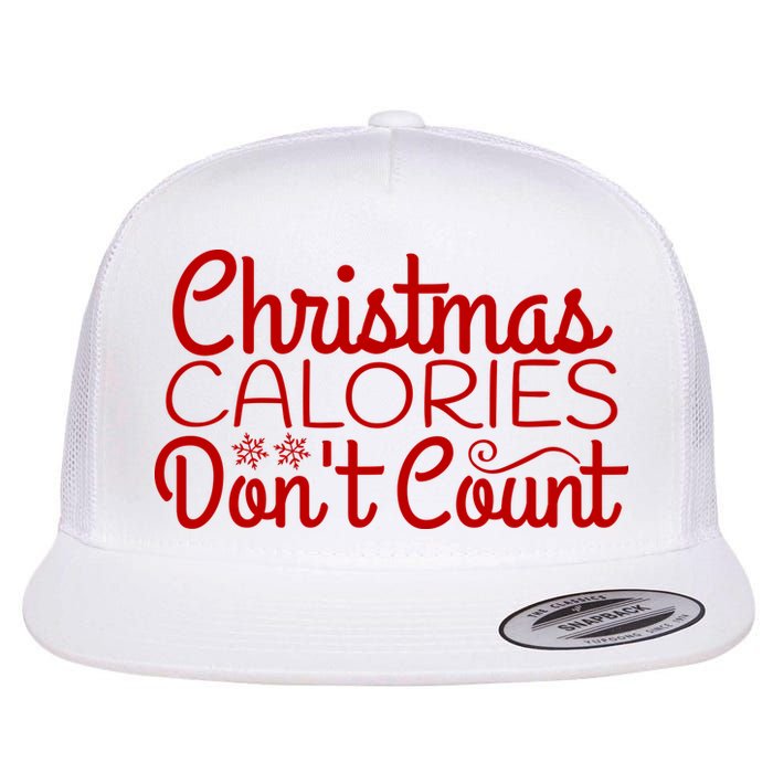 Christmas Calories Don't Count Funny Flatbill Hat