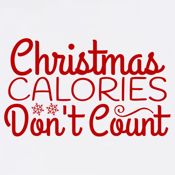Christmas Calories Don't Count Funny Flatbill Hat