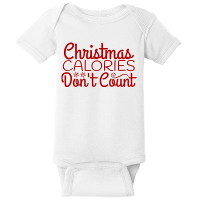 Christmas Calories Don't Count Funny Baby Bodysuit
