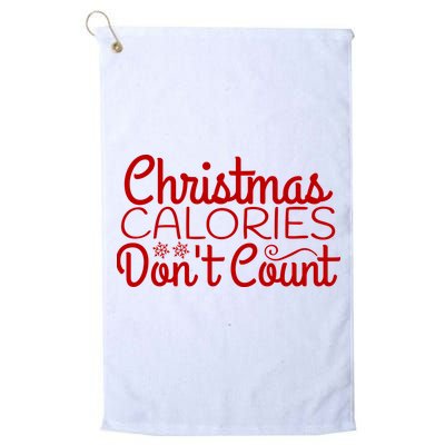 Christmas Calories Don't Count Funny Golf Towel