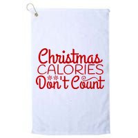 Christmas Calories Don't Count Funny Golf Towel