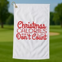 Christmas Calories Don't Count Funny Golf Towel