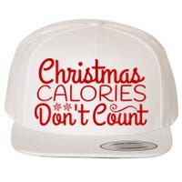 Christmas Calories Don't Count Funny Wool Snapback Cap