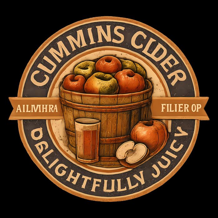 Cummins Cider - Delightfully Juicy 7-Panel Snapback Hat
