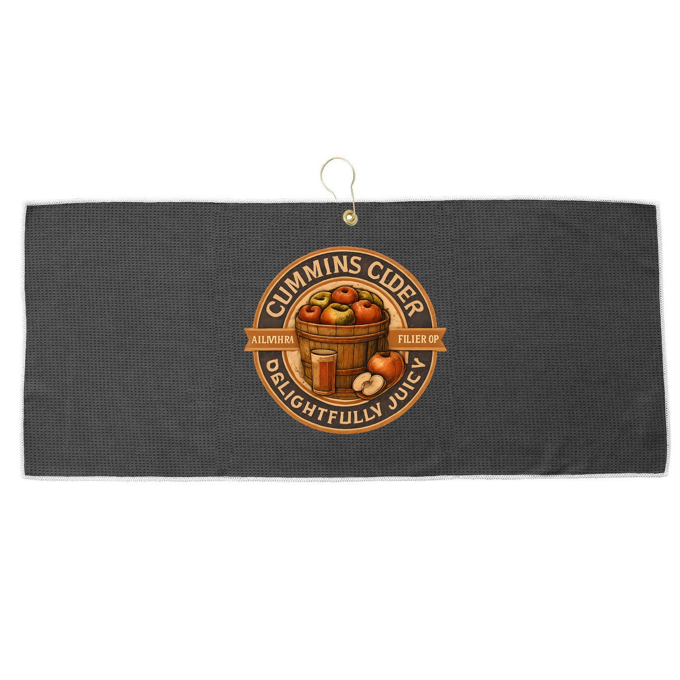 Cummins Cider - Delightfully Juicy Large Microfiber Waffle Golf Towel