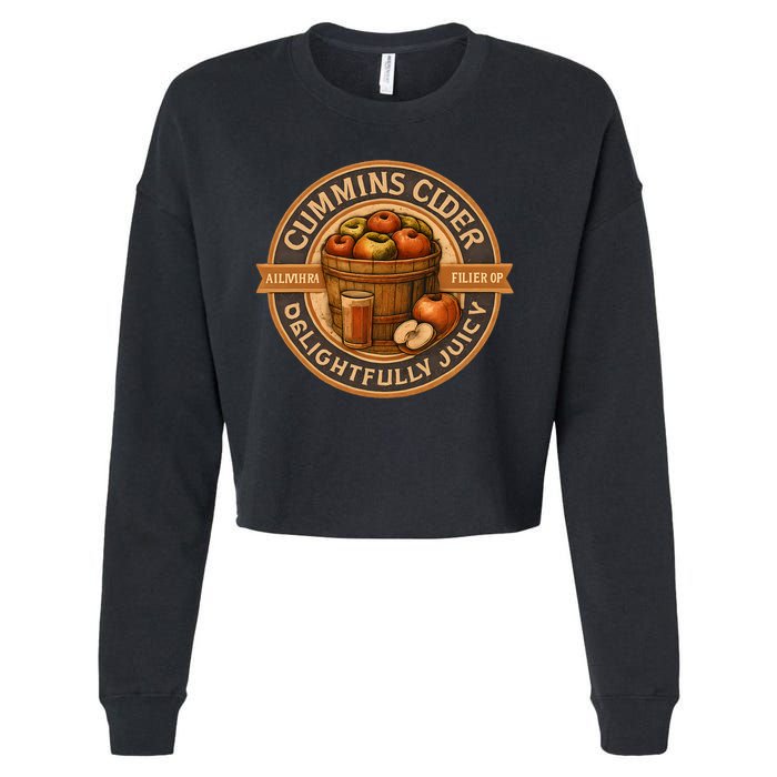 Cummins Cider - Delightfully Juicy Cropped Pullover Crew