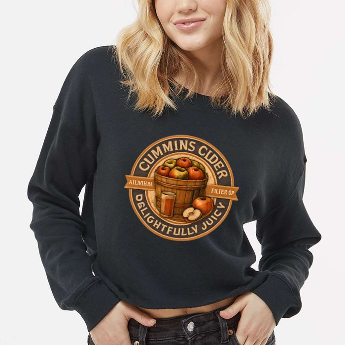 Cummins Cider - Delightfully Juicy Cropped Pullover Crew