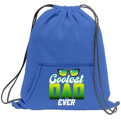 Cute Coolest Dad Around Worlds Coolest Dad Ever Coolest Dad Great Gift Sweatshirt Cinch Pack Bag