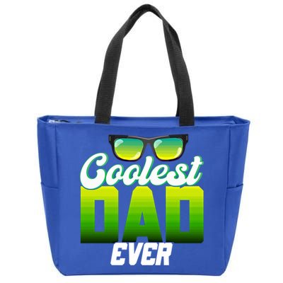 Cute Coolest Dad Around Worlds Coolest Dad Ever Coolest Dad Great Gift Zip Tote Bag