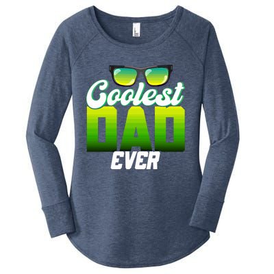 Cute Coolest Dad Around Worlds Coolest Dad Ever Coolest Dad Great Gift Women's Perfect Tri Tunic Long Sleeve Shirt