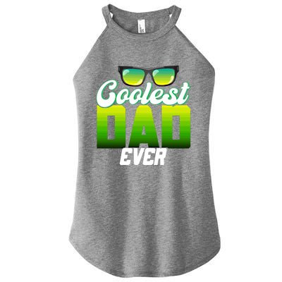 Cute Coolest Dad Around Worlds Coolest Dad Ever Coolest Dad Great Gift Women's Perfect Tri Rocker Tank