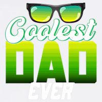 Cute Coolest Dad Around Worlds Coolest Dad Ever Coolest Dad Great Gift Garment-Dyed Sweatshirt