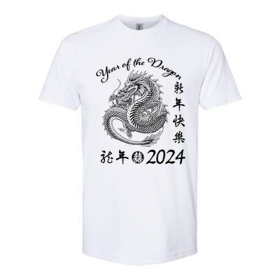 Chinese Calendar Dragon Year Happy New Year 2024   Softstyle CVC T-Shirt