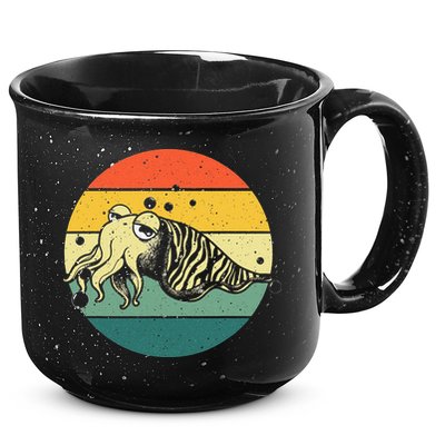 Cute Cuttlefish Design  Lovers Fishing 15oz Campfire Ceramic Mug