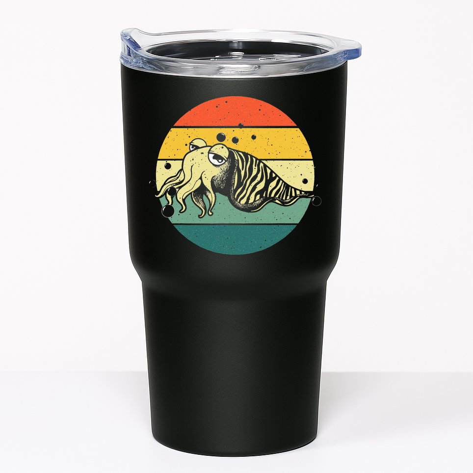 Cute Cuttlefish Design  Lovers Fishing Tumbler