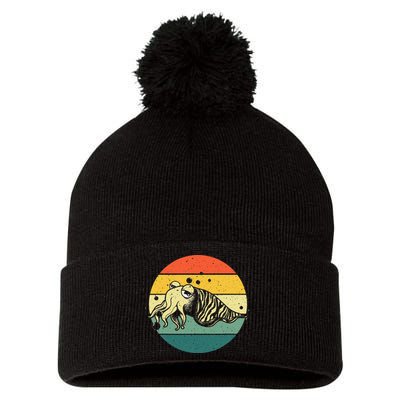Cute Cuttlefish Design  Lovers Fishing Pom Pom 12in Knit Beanie