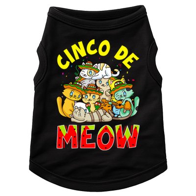 Cat Cinco De Meow Mayo Mexican Fiesta Doggie Tank