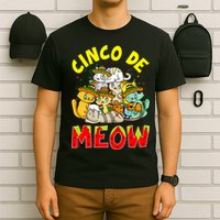Cat Cinco De Meow Mayo Mexican Fiesta T-Shirt