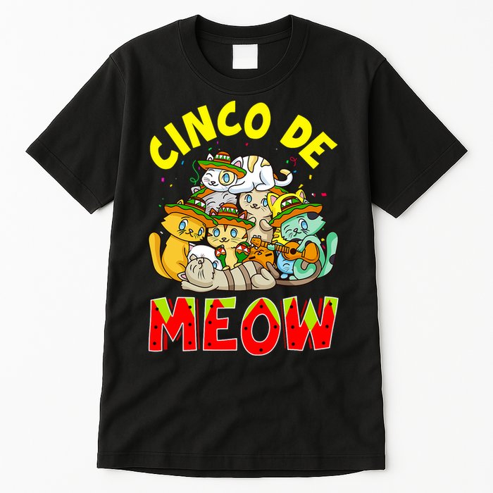 Cat Cinco De Meow Mayo Mexican Fiesta Tall T-Shirt