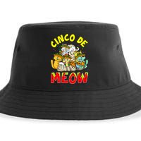 Cat Cinco De Meow Mayo Mexican Fiesta Sustainable Bucket Hat