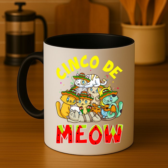 Cat Cinco De Meow Mayo Mexican Fiesta Mug