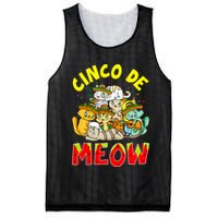 Cat Cinco De Meow Mayo Mexican Fiesta Mesh Reversible Basketball Jersey Tank