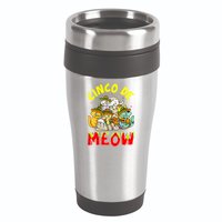 Cat Cinco De Meow Mayo Mexican Fiesta 16oz Travel Tumbler