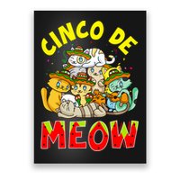 Cat Cinco De Meow Mayo Mexican Fiesta Poster