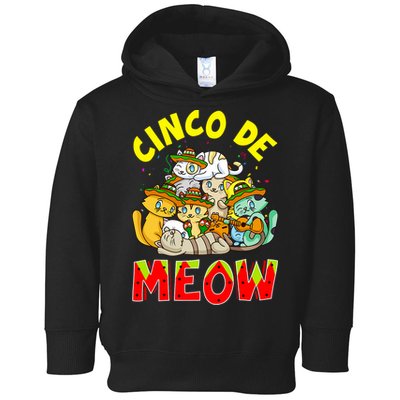 Cat Cinco De Meow Mayo Mexican Fiesta Toddler Hoodie